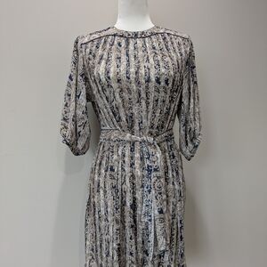 RARE! Elegant Pleated Sleeve Dress